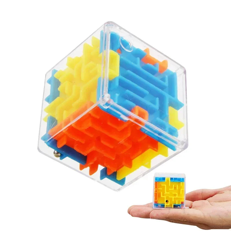 Cubo mágico transparente de 6 lados 3D