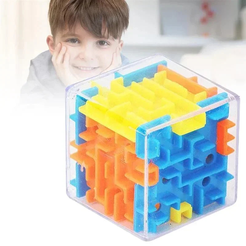 Cubo mágico transparente de 6 lados 3D