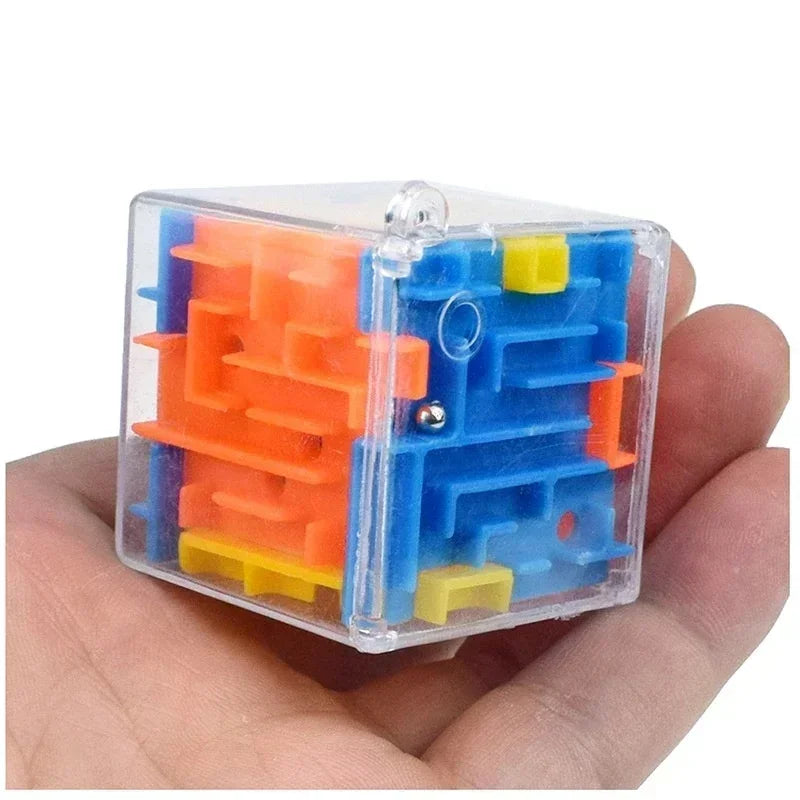 Cubo mágico transparente de 6 lados 3D