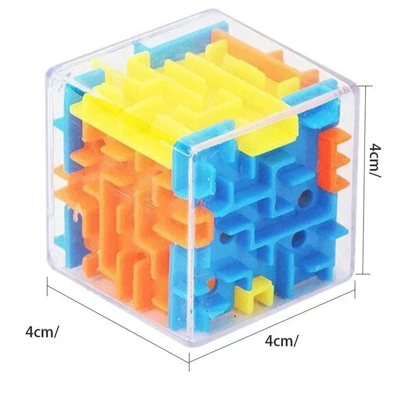 Cubo mágico transparente de 6 lados 3D